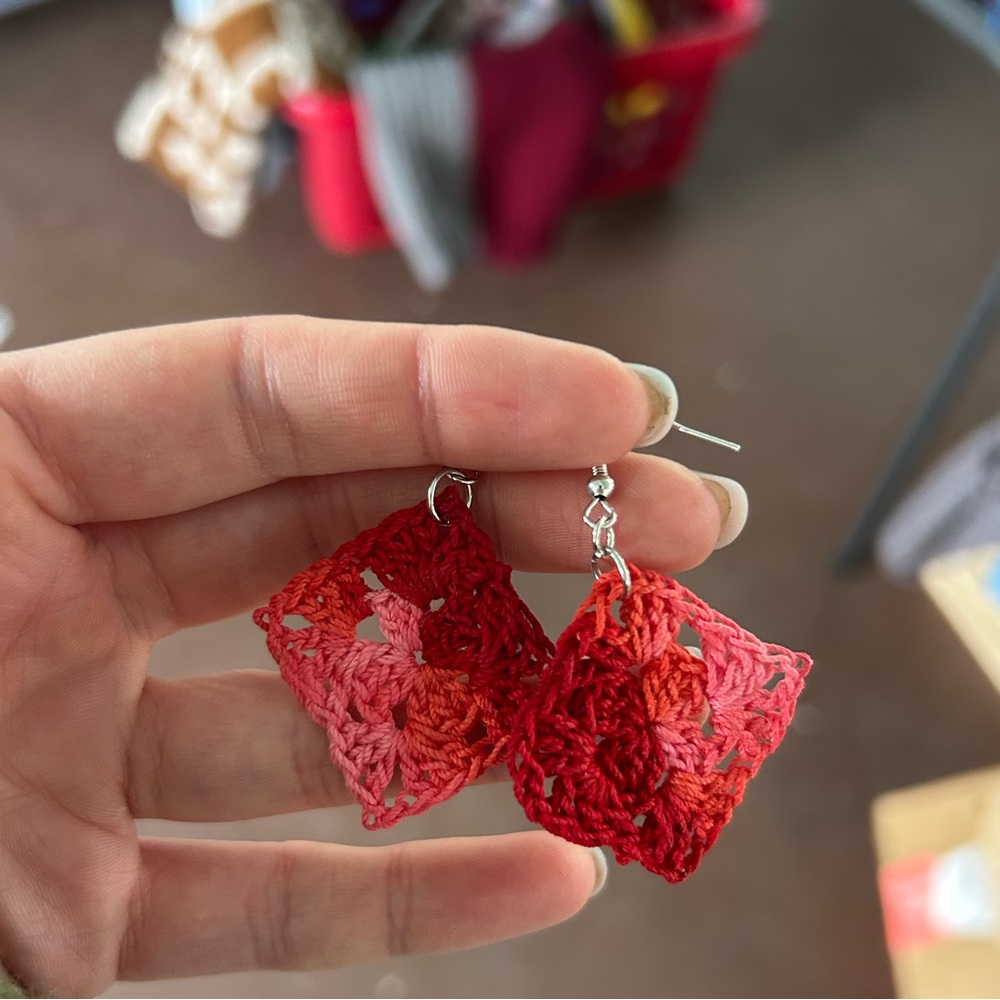Crochet‎ earrings
